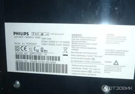 Характеристика телевизора филипс 32