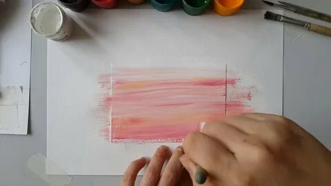 Как сделать фон гуашью