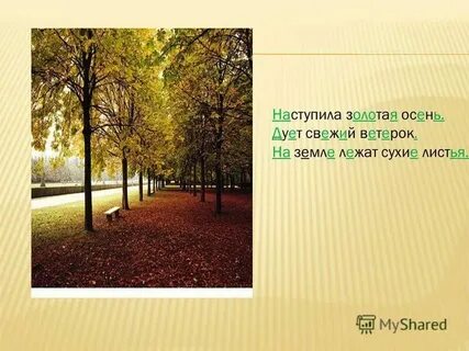 Диктант золотая осень 8 класс