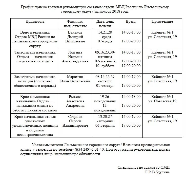 График приема граждан. График приема начальника. График приема граждан по личным вопросам. График приема граждан руководителем. Сайт лысьвенского городского суда