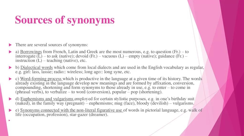 Sources of Synonymy. Sources of synonyms. Sources of Synonymy презентация. What is synonym. Its the law of the