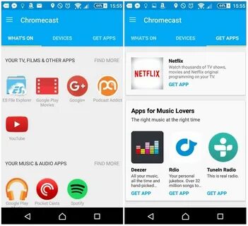 Chromecast приложение