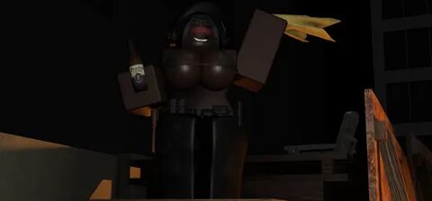 roblox, dark-skinned female, drunk, echorr34, roblox avatar, robloxian.