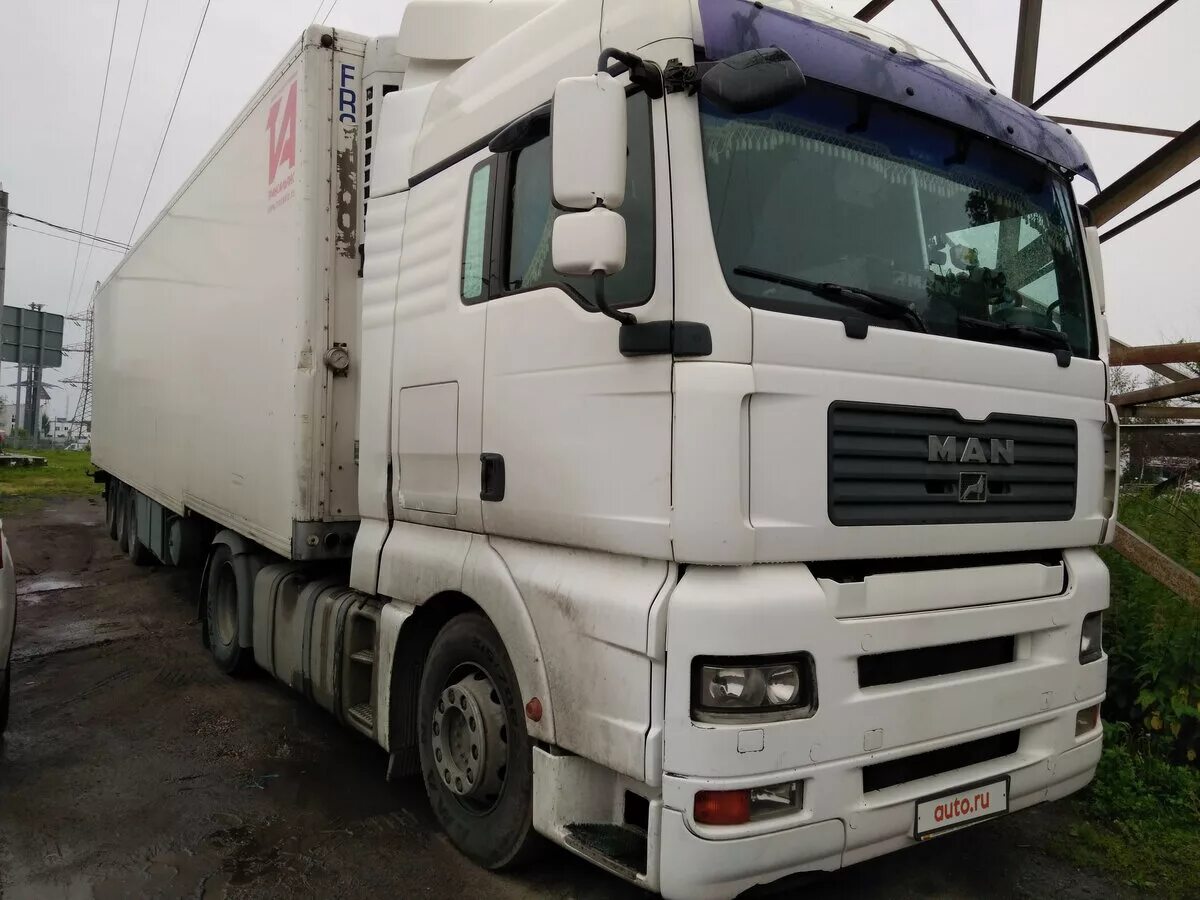 Китайский ман 2007г. Man tga 18. 440. 480 белый. 480 4x2 bls.