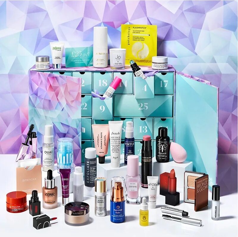 Кристалл купить косметику. Cult Beauty Advent Calendar 2020. Cult Beauty адвент 2020. Адвент календарь Cult Beauty. Cult Beauty Advent Calendar 2022.