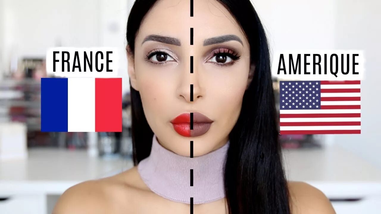 French calling. Российский vs американский макияж. French girl Makeup. Французские губы видео. Make up USA.
