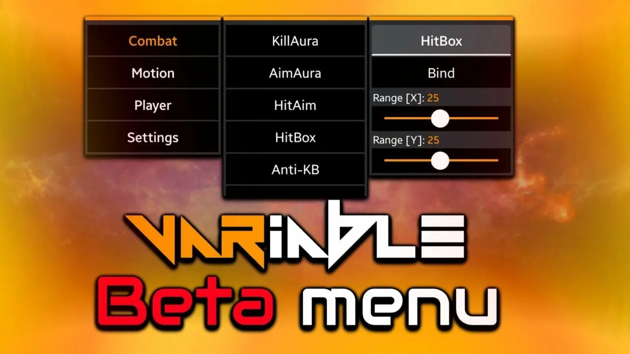 Variable чит 1.1 5. Меню akrien beta. archvale 1.1.3.