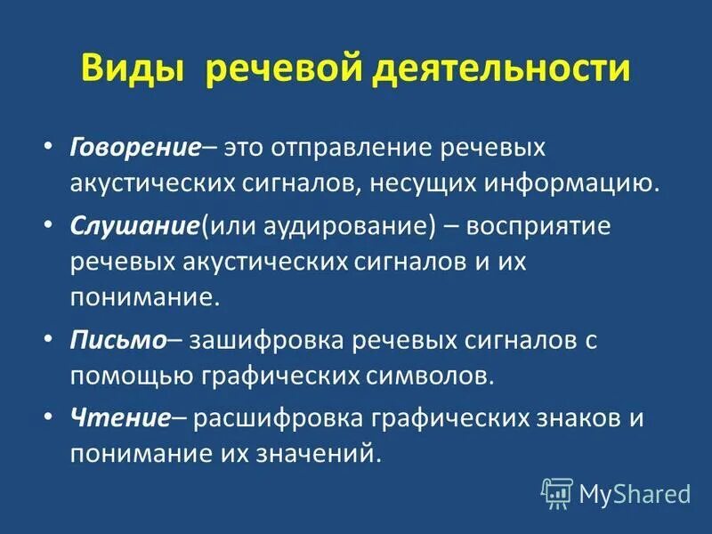 Активность речи