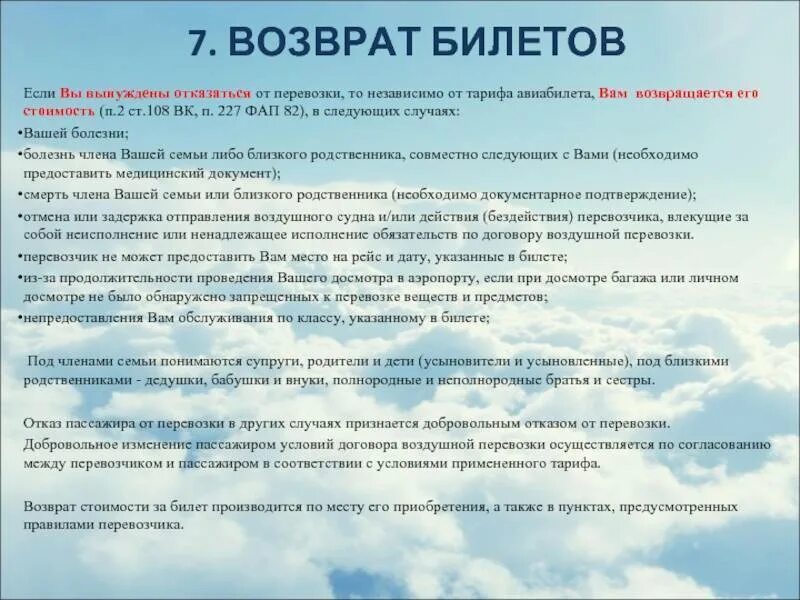 Авиабилеты возврат билетов