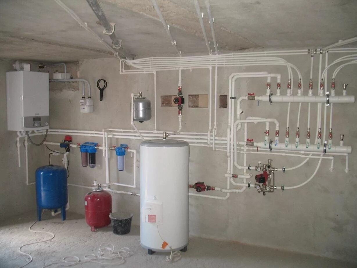 Котельные в частном доме. Схема отопления от газового котла в квартире. Разводка в котельной в частном доме. Система отопления в частном доме. Отопление от электрического котла.