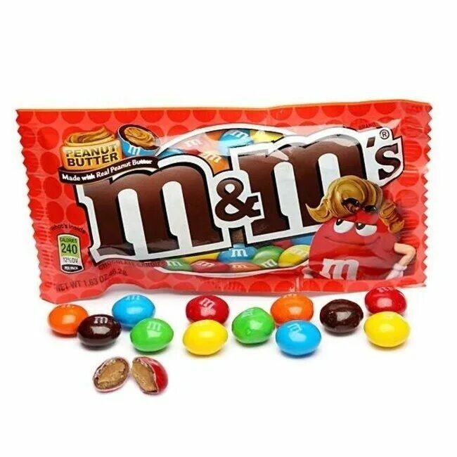 Драже m&m`s с арахисом 130 г.. M&M'S Peanut Butter 80.2. ШОК. Драже m&m's Peanut Butter share Size 80.2 g. Конфеты m&m's Peanut Party Bag - 1 kg.