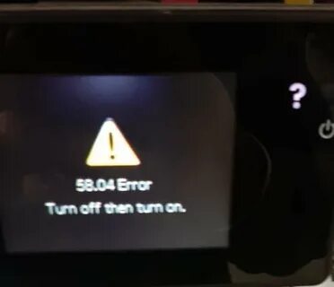 Scanning error