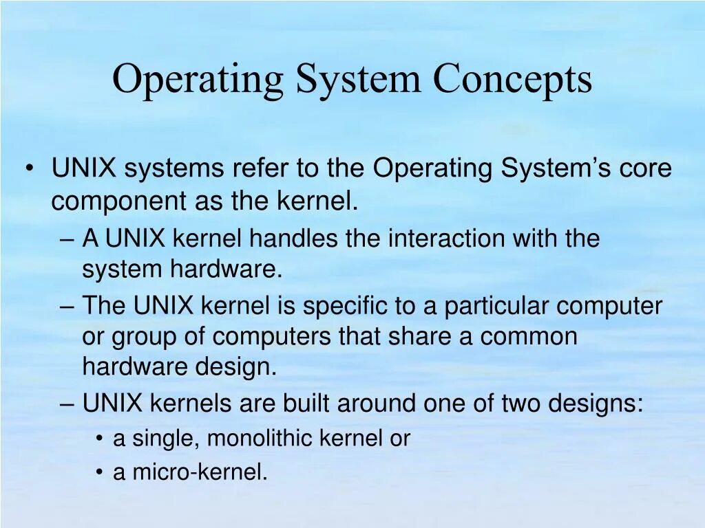 Systems concept. Operating System Concepts. Concept of terminology.