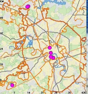 Карта офисов москвы
