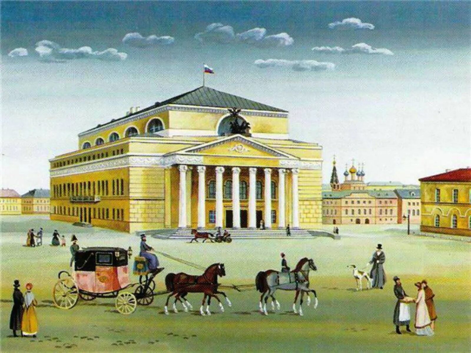 Площадь здания театра