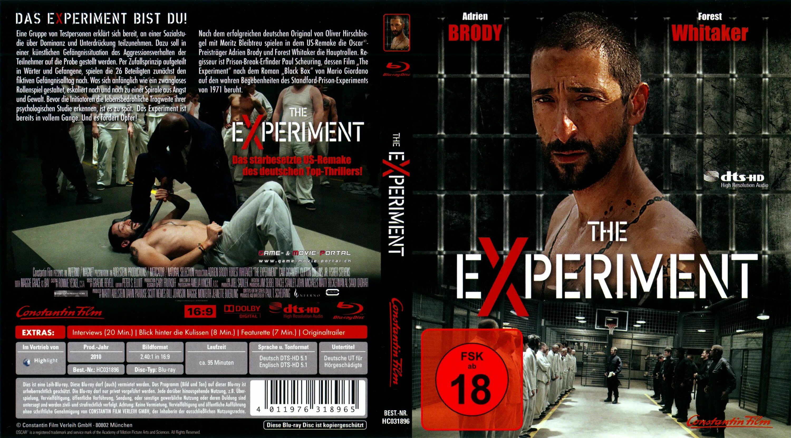 Эксперимент 2010 отзывы. Эксперимент (DVD).