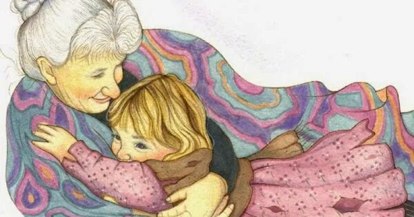 Обнимаю бабушку бабушку мою потому что минус. Бабушка с внуками рисунок. Бабушка обнимает. Бабушка и внучка картинки. Бабушка и внучка мультяшные.