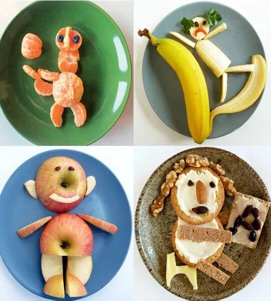 Детские Завтраки. Прикольный завтрак для детей. Красивая еда для детей из банана. Банановый завтрак для детей. Смешные варианты