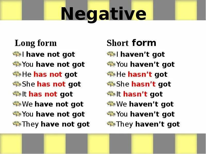 Формы have got. Краткая форма have got. Have got has got правило. Предложения с have got и has got. Does it have or has it got