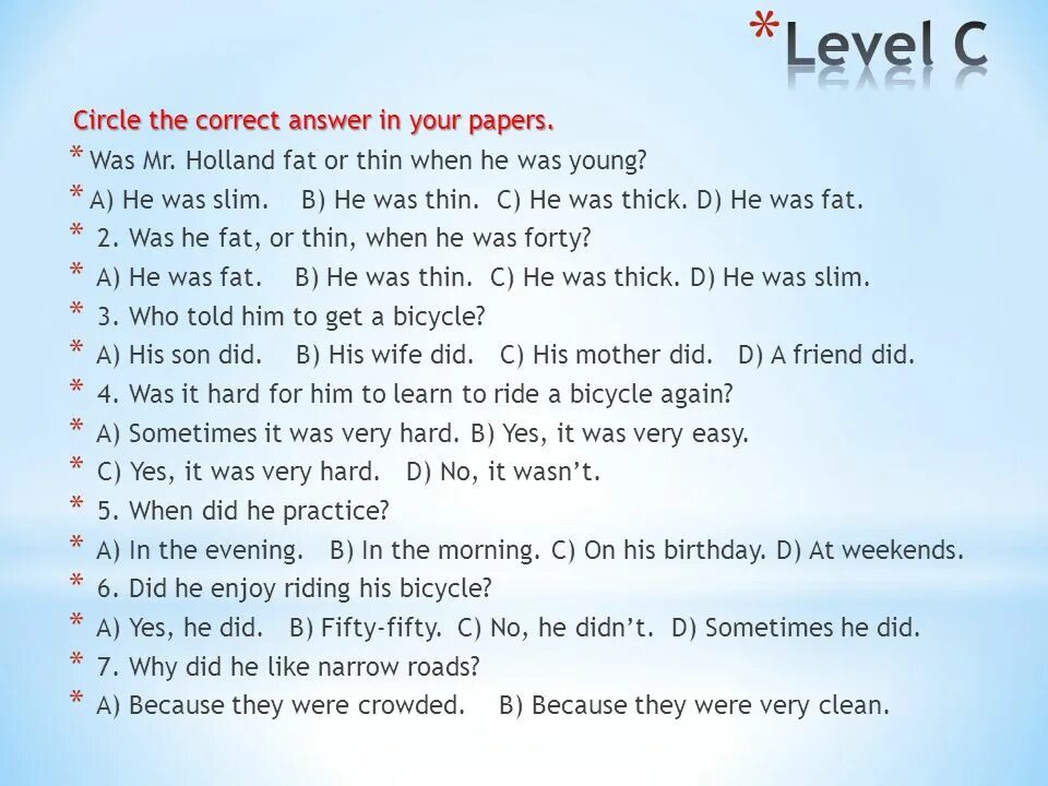 Circle the correct answer. Как перевести circle the correct answer. Circle to correct answer. 12 Circle the correct answer.