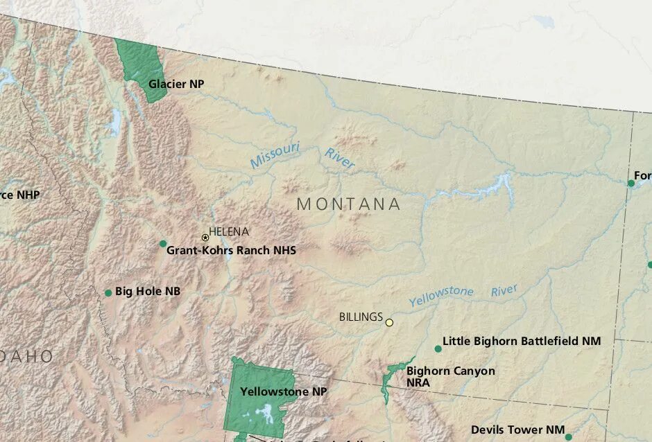 Монтана штат границы. Штат Монтана физическая карта. Штат монтана на карте
