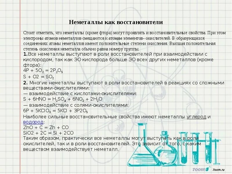 Практическая работа номер 3 неметаллы