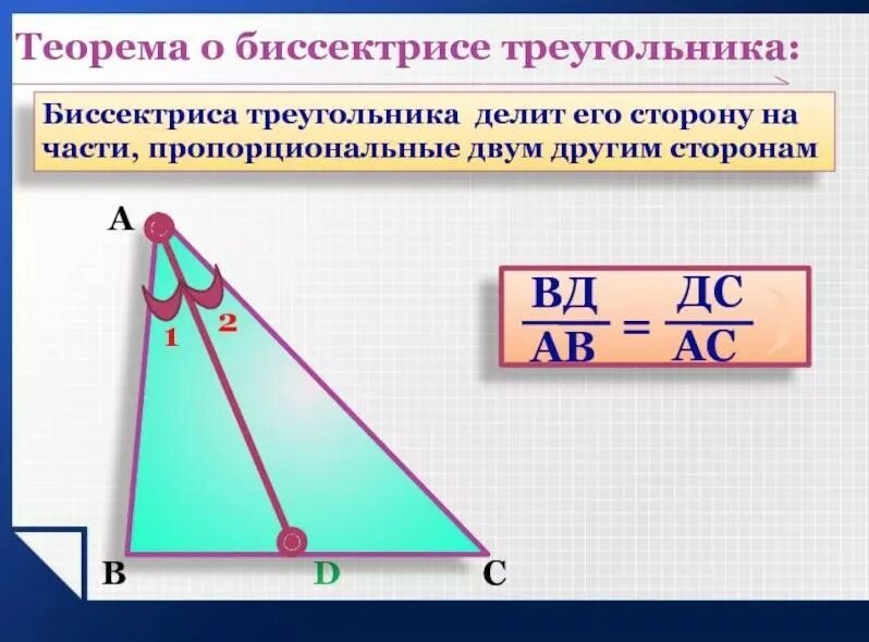 Высота делит противоположную сторону. Биссектриса треугольника делит. Биссектриса Дели стороу. Св-ва биссектрисы треугольника. Теорема о биссектрисе треугольника.