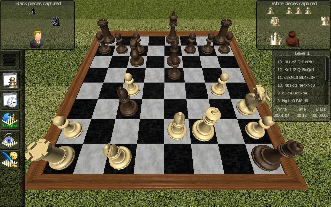 Игра шахматы Chess. Шахматы с компьютером. Шахматы с живыми игроками. Шахматы 3 уровень сложности