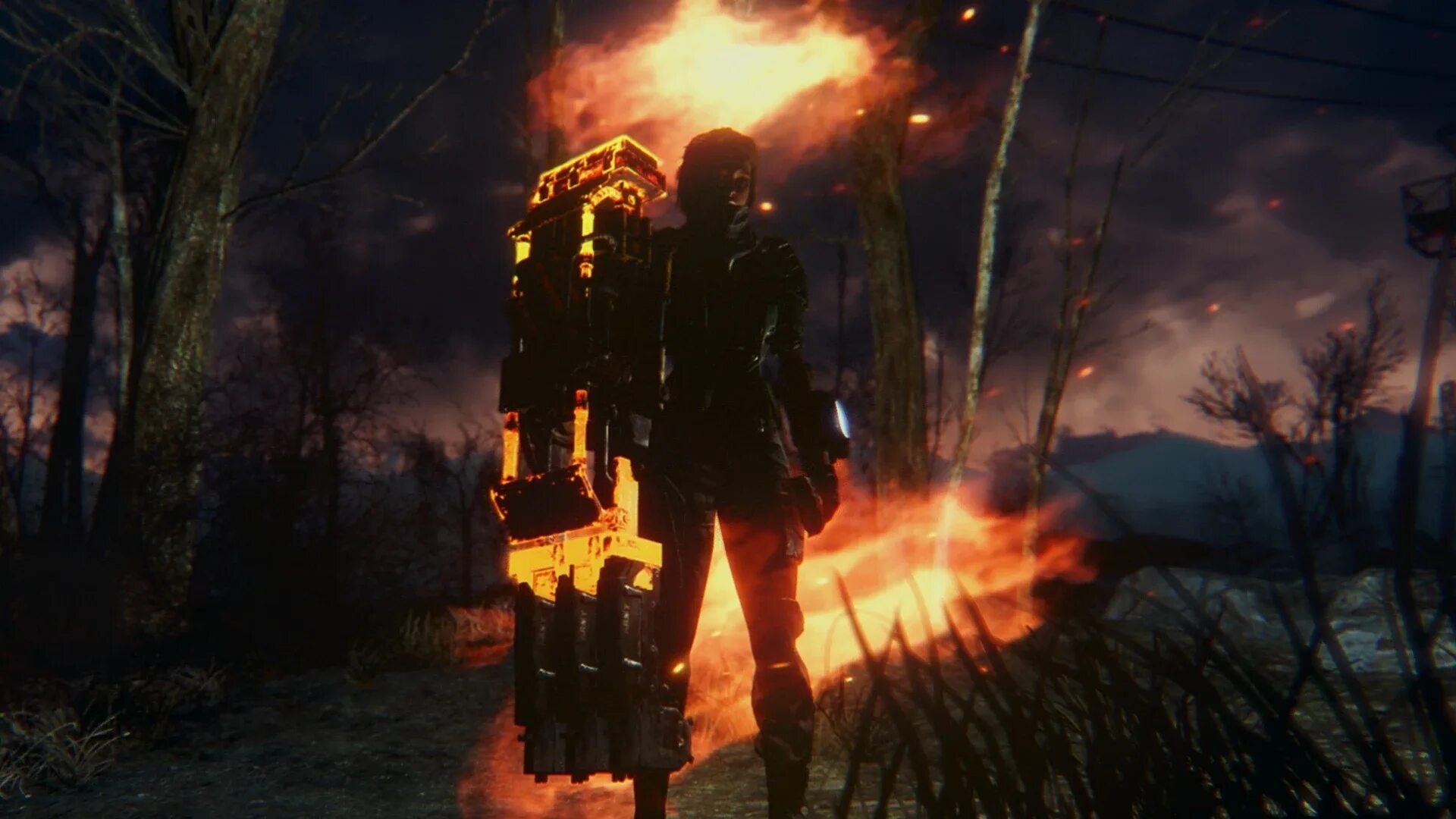Fallout установщик модов. Fallout 4 мод тяжёлый пулемёт.