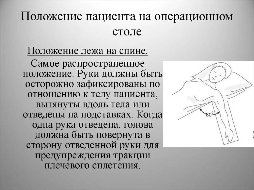 Положение больного на столе. Положение пациента на операционном столе. Положения при операциях. Положение пациента при операции. Положение лежа на спине больного на операционном столе.