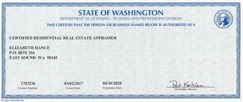 DOL license through 2020 All Islands Appraisal.