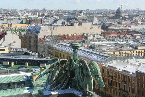 Работа колоннады исаакиевского