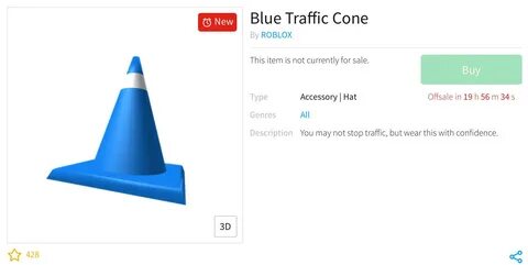 purple traffic cone roblox toy.