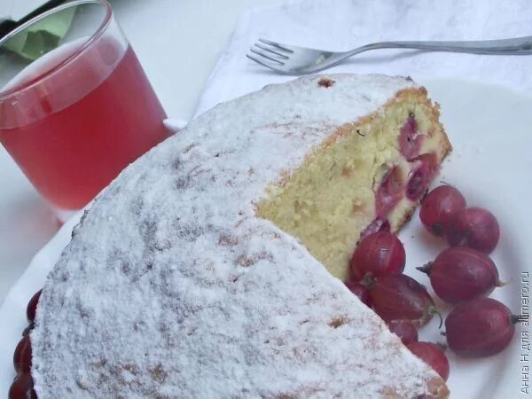 Польские пироги. Торт с крыжовником. Шарлотка с крыжовником. Шарлотка из крыжовника. Шарлотка с крыжовником.