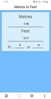 Metre to feet