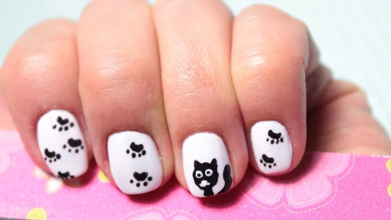Маникюр дизайн лапка Ute dog paw nails Nagelkonst, Naglar