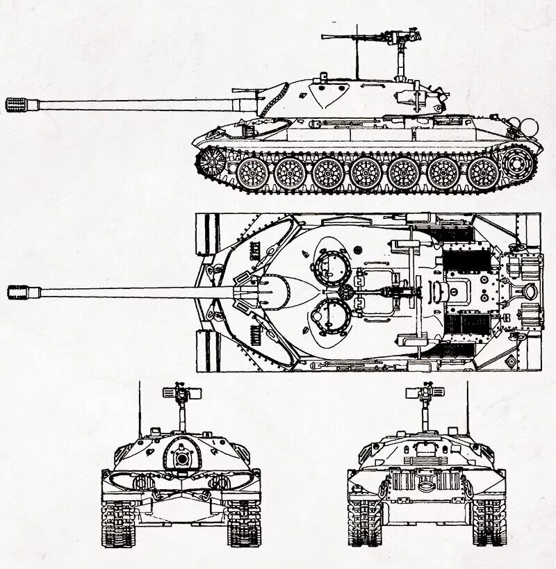 Ис семь. ИС 7 чертеж вид сбоку. ИС 7 габариты. Чертёж танка ИС 7. ИС 3 вид сбоку чертеж.