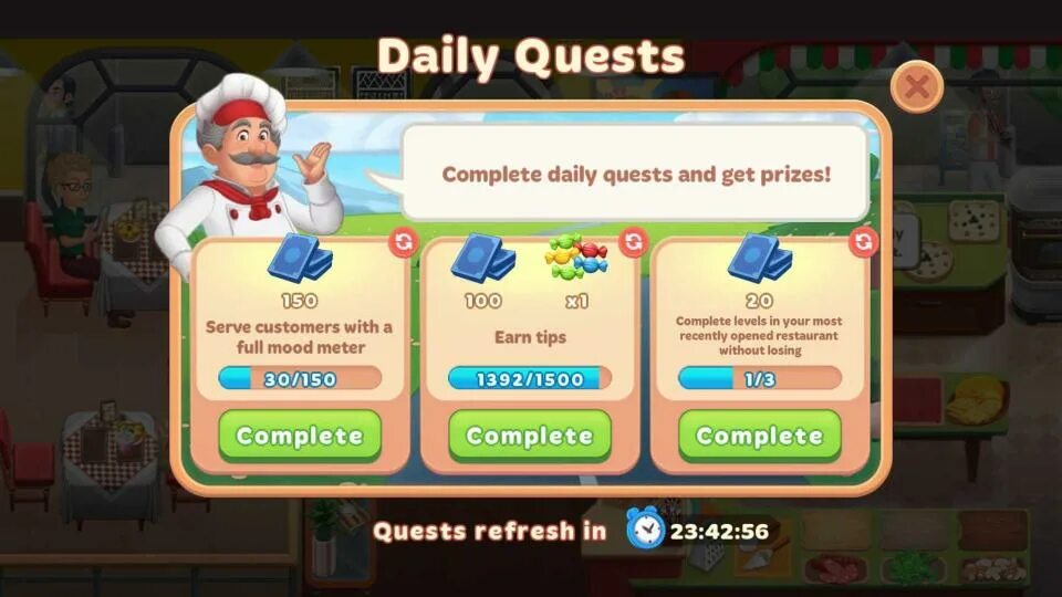 Daily quest ui design. Дейли квест. Cooking diary кулинарный турнир. Ежедневные награды paladins. Daily quests list.