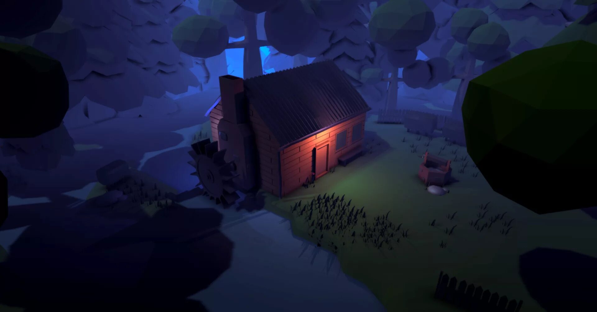 Low keydeadinside video. Лоу поли ночной город. low poly двор. парк лоуполи фон ночь. low poly night backstreet.