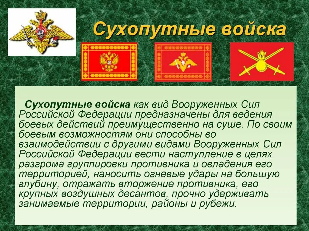 Родами сухопутных войск являются. Состав сухопутных войск Вооруженных сил РФ. Сухопутные войска Вооруженных сил Российской Федерации. Российская армия Сухопутные войска. Сухопутные войска вс РФ.