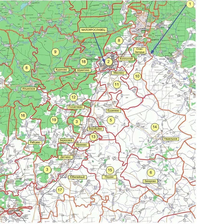 Карта малоярославецкого района. Карта Малоярославецкого района Калужской области. Карта Малоярославецкого района Калужской области подробная. Карта с деревнями Малоярославецкого района Калужской области.
