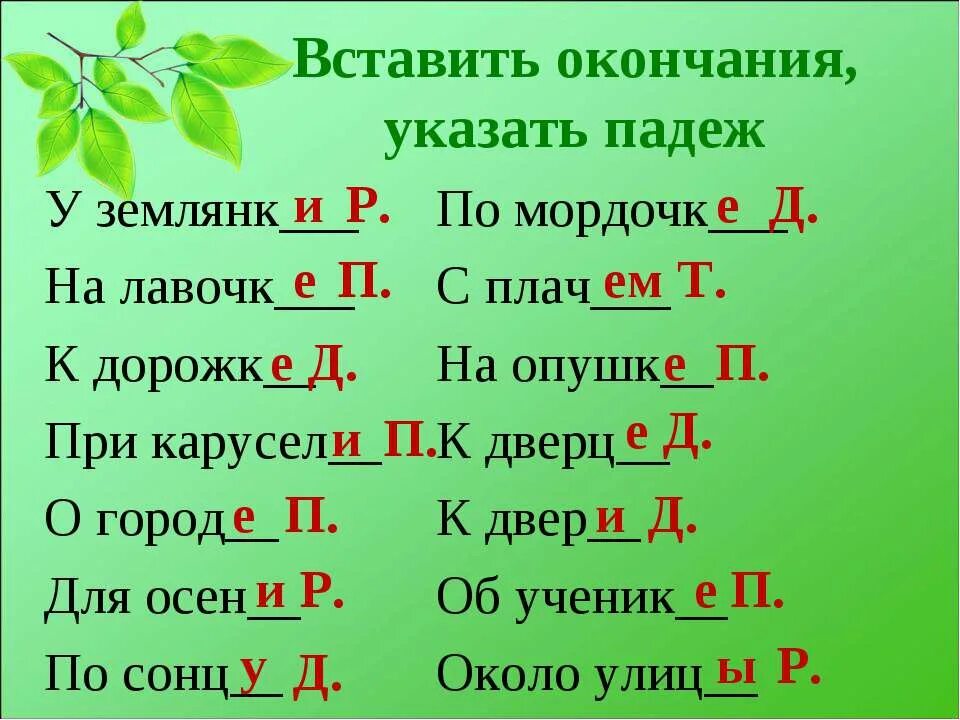 На крыше определить падеж. Вставить окончания падежей в сущ. Вставь безударные окончания существительных. Тренировка по падежам. Падежи 3 класс упражнения.