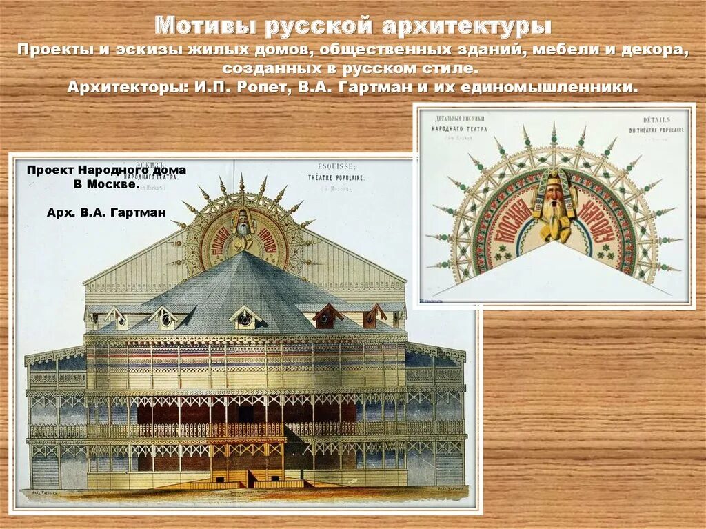 Форум дом народов. «мотивы русской архитектуры» 1878г. колокол. ропет мотивы русской архитектуры. проект народного дома. «мотивы русской архитектуры» 1874-1880..