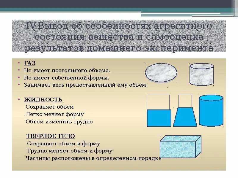 В каком агрегатном состоянии находится тело. ГАЗ сохранение формы и объема. Сохранение объема и формы химия. Состояние вещества форма объем. Форма и объем жидкости.