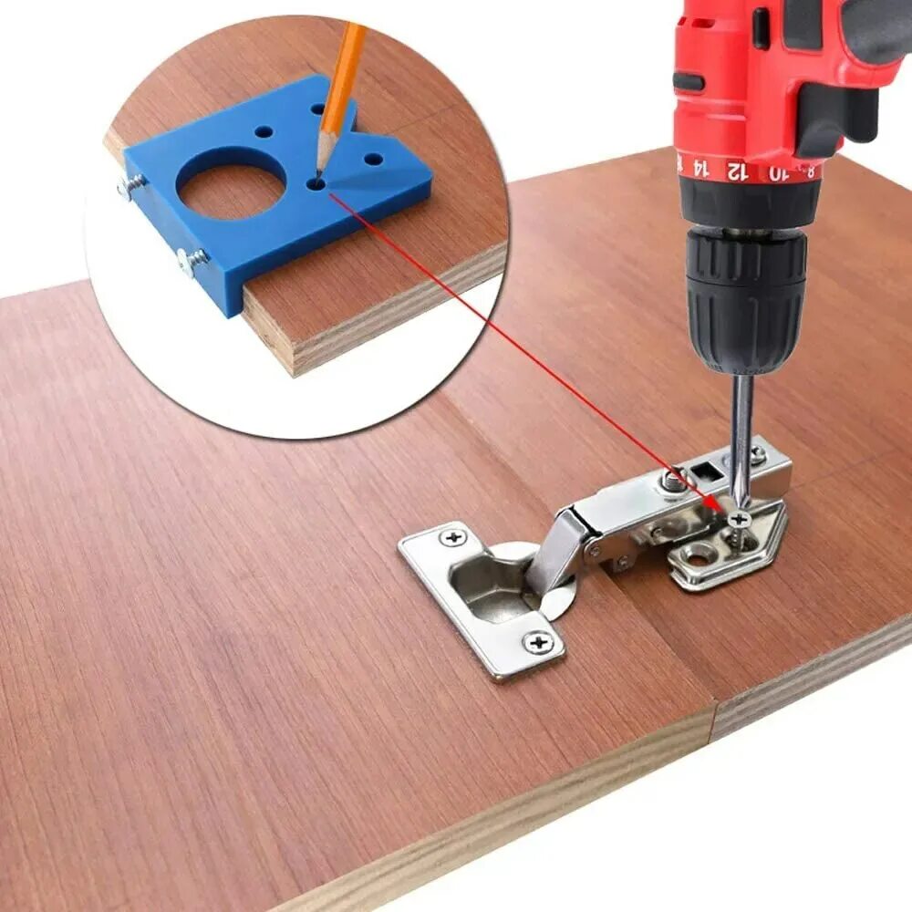 Кондуктор для врезки петель 35 мм kreg. Шаблонодержатель v. Выборка под петли. Приспособление для углов. Фреза для врезки петель в межкомнатные двери.