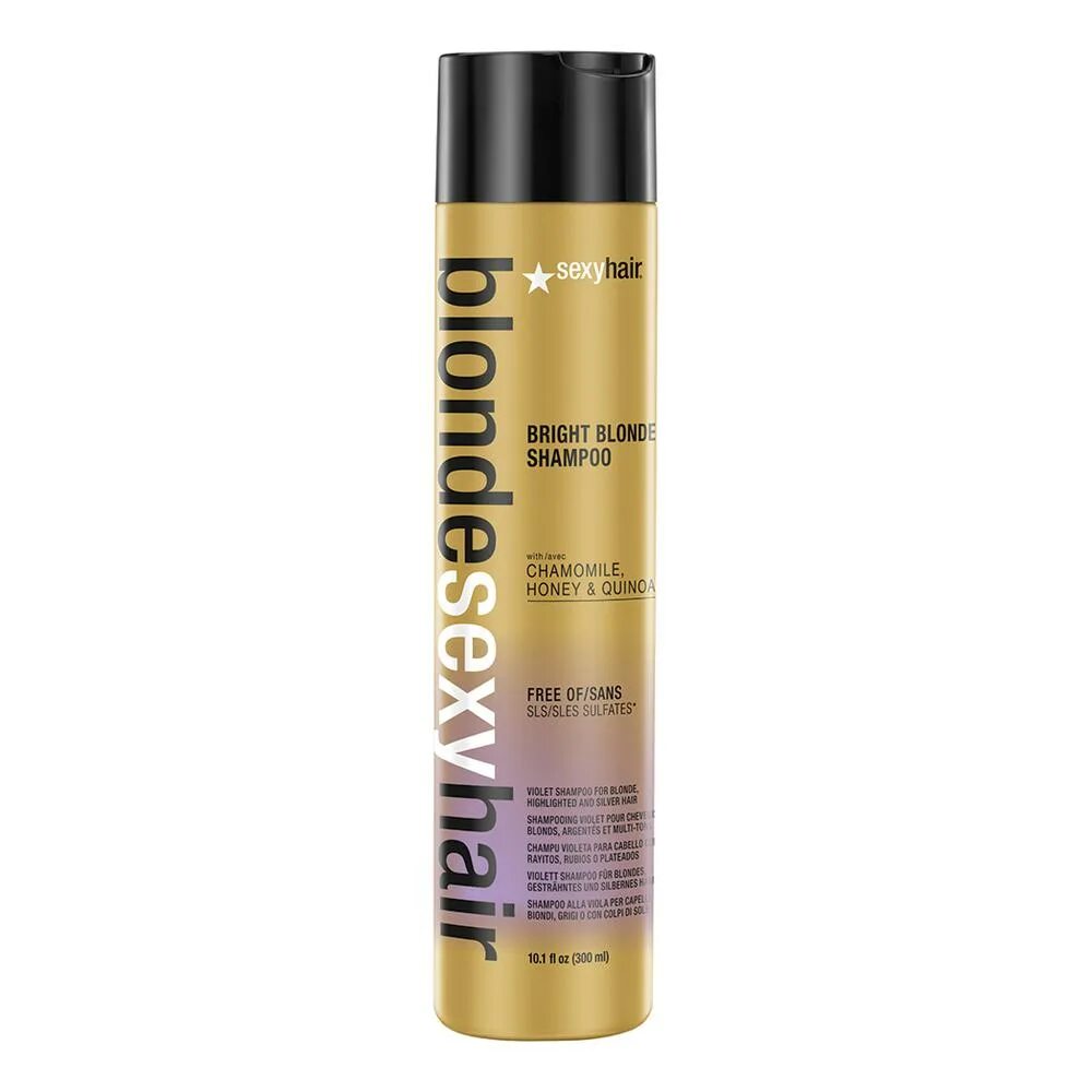 Blonde shampoo. Sexy hair шампунь blonde bombshell blonde. Sexy hair оттеночный шампунь. Шампунь Сияющий блонд без сульфатов Bright blonde Shampoo.