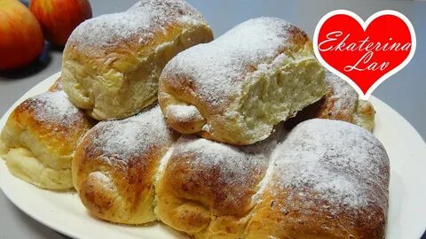 Булочка с творогом на молоке