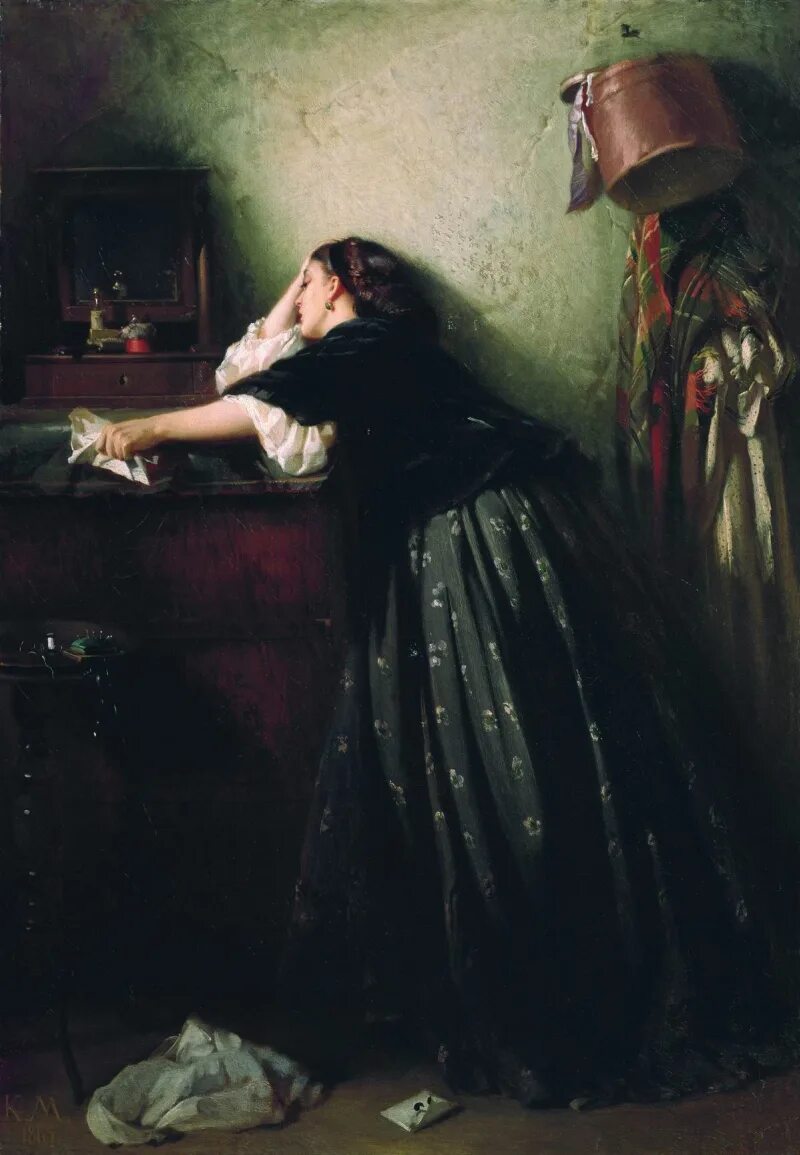 Маковский вдовушка (1865). Вдовушка картина Маковского.