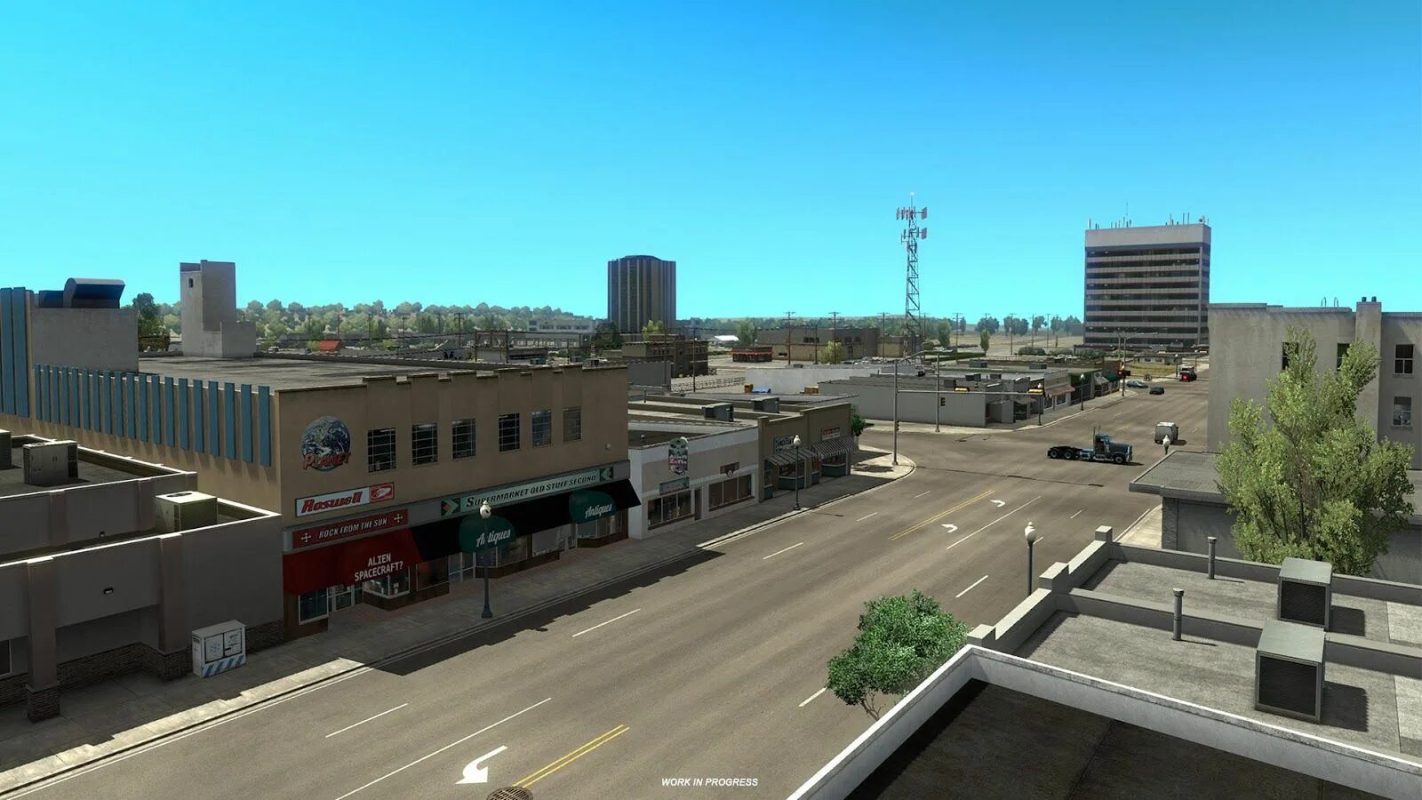 ATS New Mexico. American Truck Simulator New Mexico. Розвелл Мексика город. ATS Альбукерке. City new ru