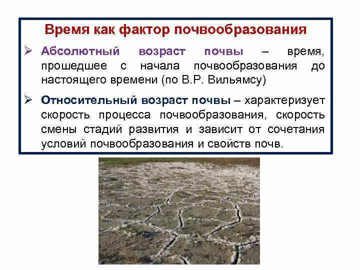 Время почва